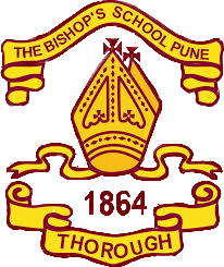 The logo of The Bishop's School, where Sankalp Sangle studied.